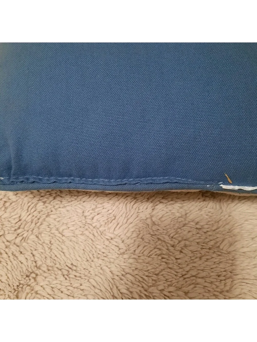 Vtg Tapestry Blue Rectangle Accent Pillow 11x6.5